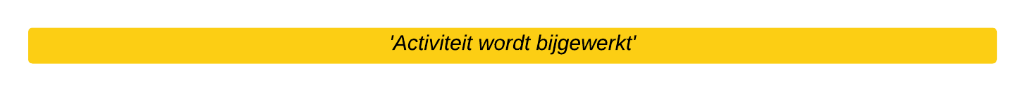 Activiteit wordt bijgewerkt